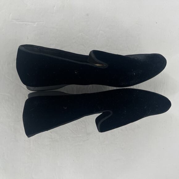 Birdies The Starling Velvet Flat Loafer Size 7 Black Slip On Classic Timeless - Picture 5 of 9